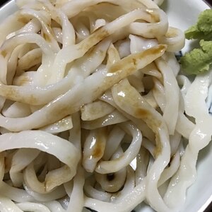 生醤油うどん■伊勢うどん風■極太うどん使用■